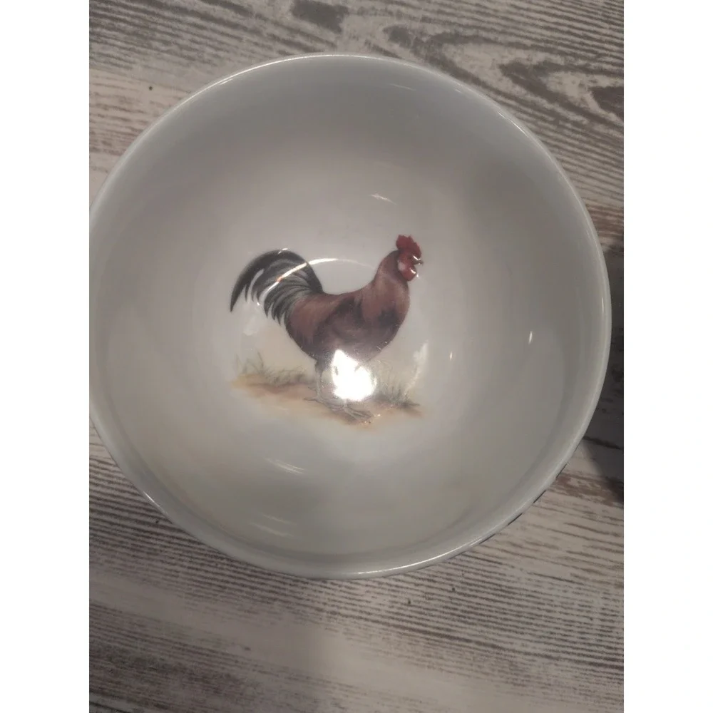 Williams Sonoma Rooster Coupe Cereal Bowl 5.5 Inch Discontinued
